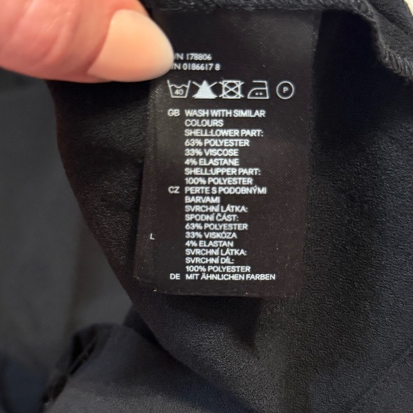 H&M Sheer Neck Sleeveless Sweetheart Neck Black Party Midi Dress NWOT- Size 8 - Picture 5 of 7